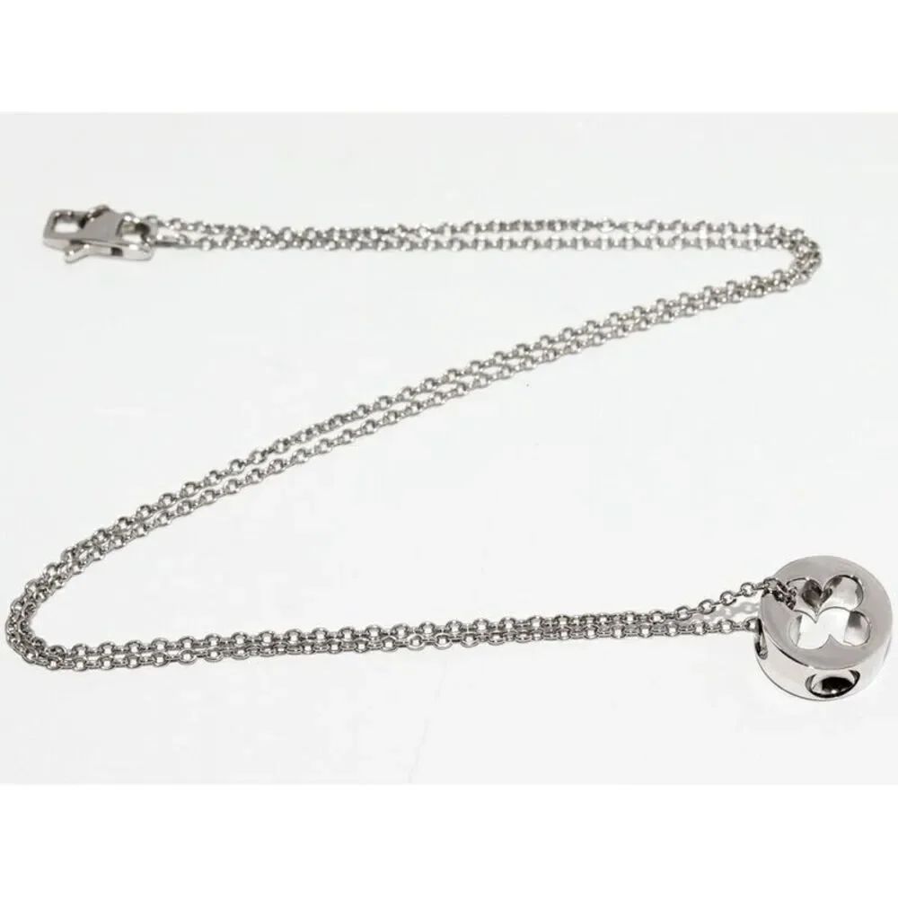 Louis Vuitton Empreinte K18WG Diamond Pendant Necklace